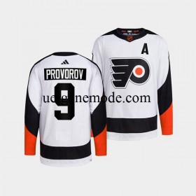 Herren Philadelphia Flyers Eishockey Trikot Ivan Provorov 9 Adidas 2022 Reverse Retro Weiß Authentic